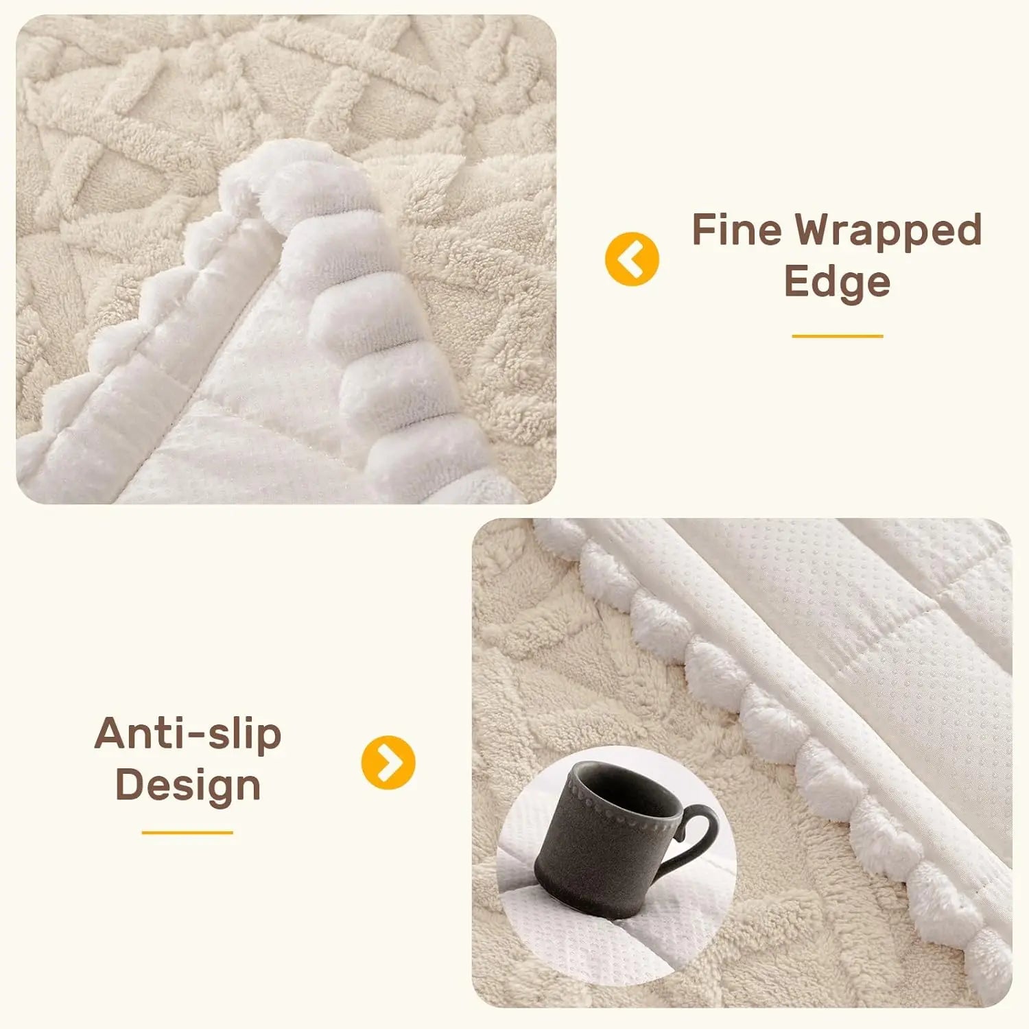 Inovaday Washable Non-Slip Sofa Cover for Three-Cushion Couches - Durable, Pet-Friendly Protector and Bed Mat