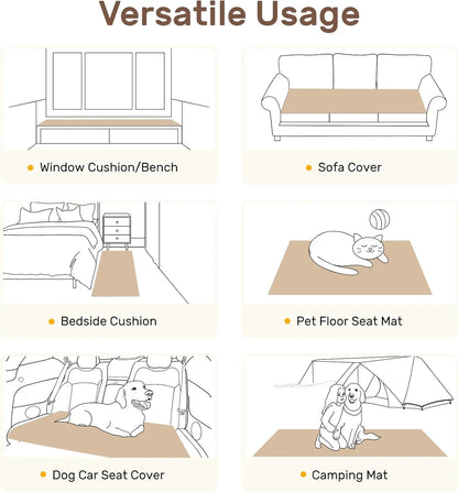 Inovaday Washable Non-Slip Sofa Cover for Three-Cushion Couches - Durable, Pet-Friendly Protector and Bed Mat