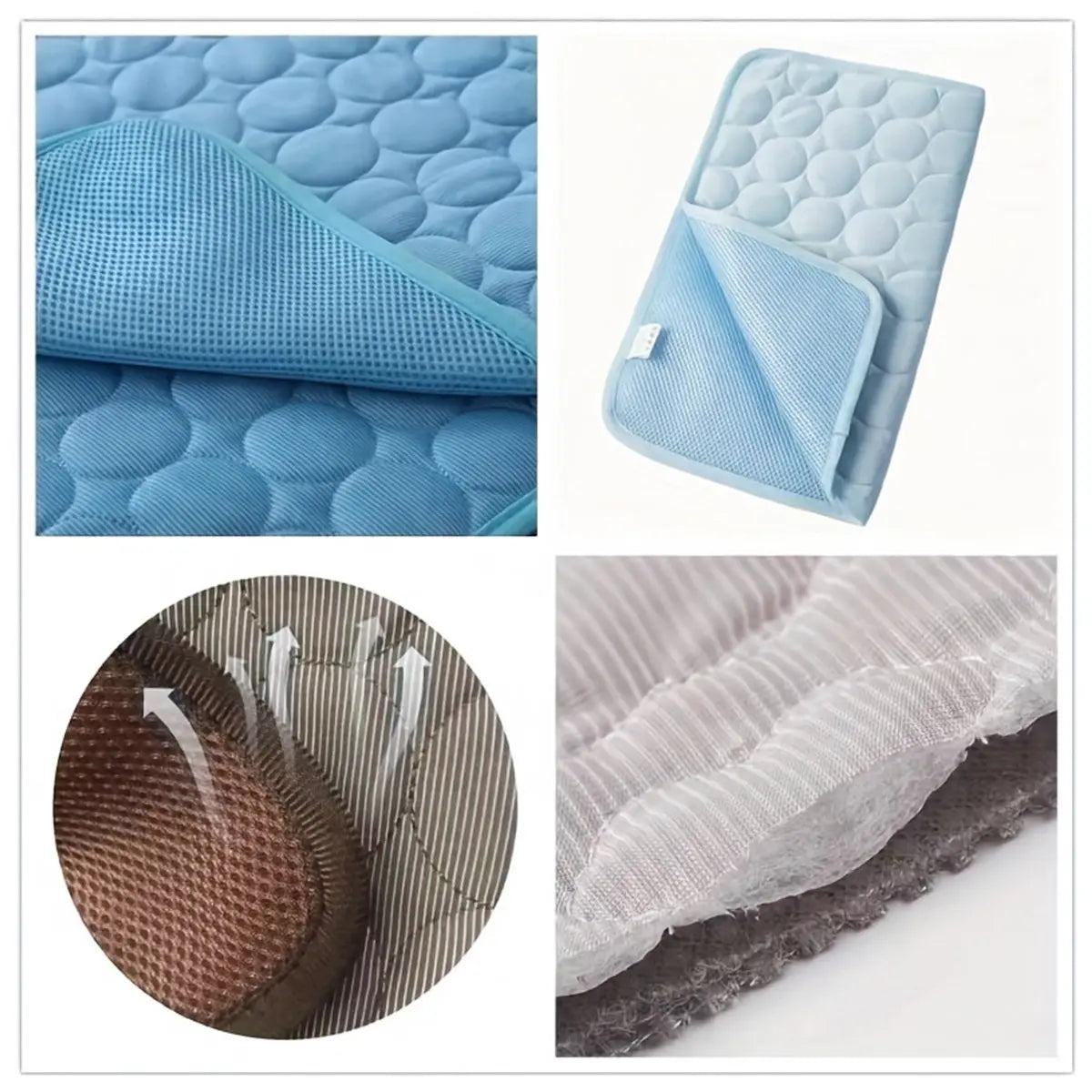 2026 Premium Ice Silk Cooling Mat for Dogs - Non-Slip, Machine Washable, Eco-Friendly Design for Enhanced Summer Comfort, Suitable for Small to Large Pets