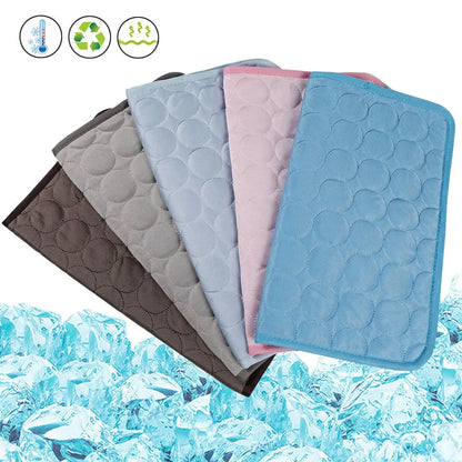 2026 Premium Ice Silk Cooling Mat for Dogs - Non-Slip, Machine Washable, Eco-Friendly Design for Enhanced Summer Comfort, Suitable for Small to Large Pets